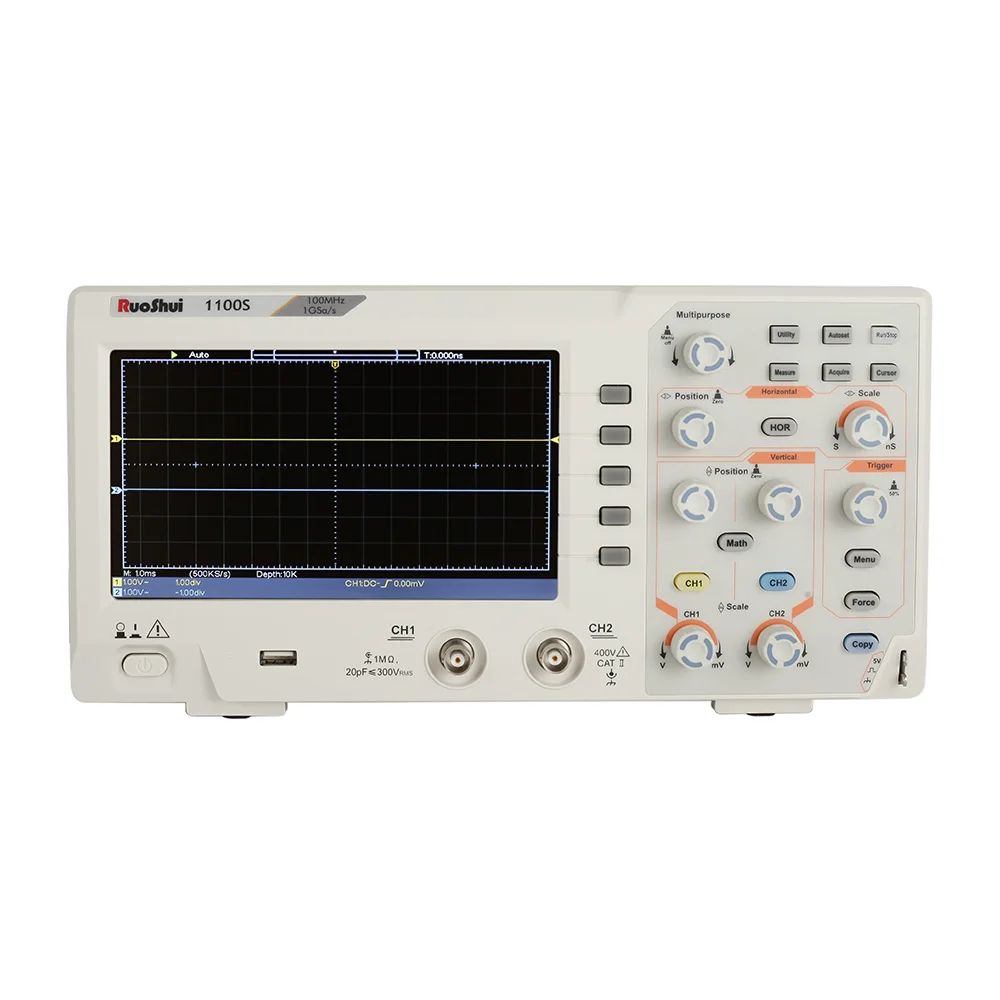 1050S RuoShui 50MHz 2  Channels Benchtop Digital Storage Oscilloscope