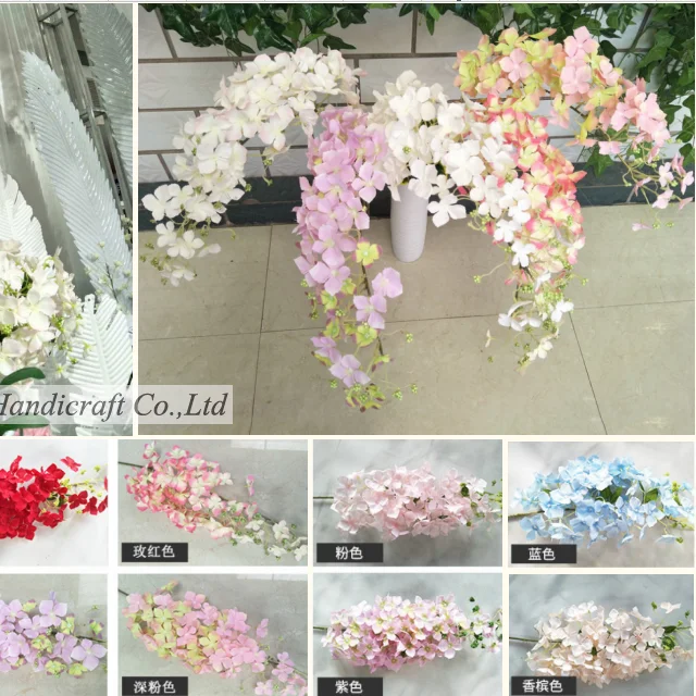 
LG20181119-6 high quality artificial plastic hydrangea flowers for decoration 