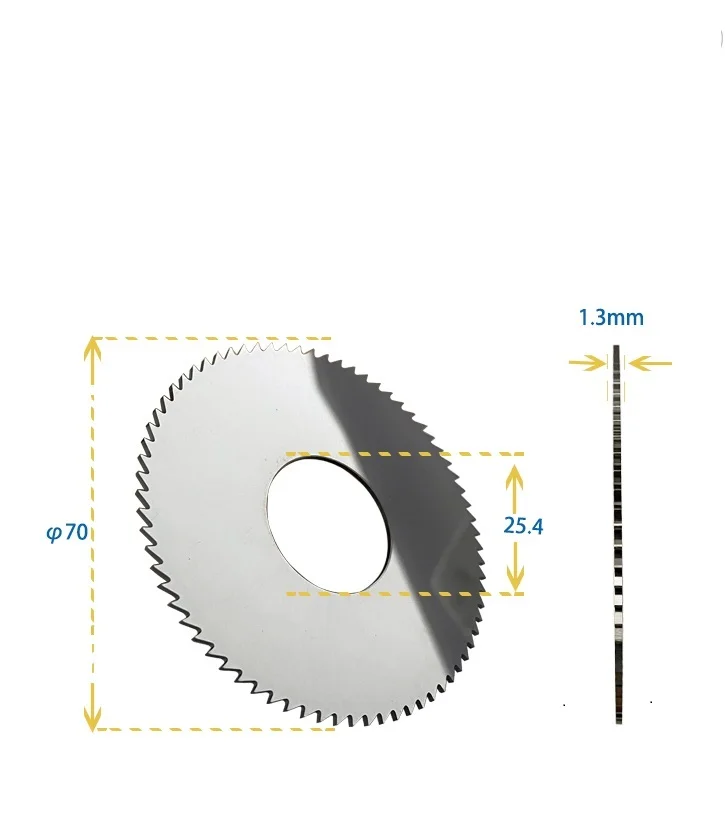 Best key cutter  0020C.C 70x1.3x25.4 face milling cutter flat slotter for mortice key  for wenxing 100E 100Fkey cutting machine