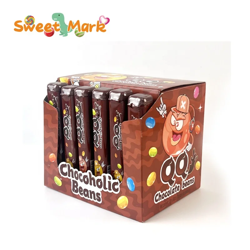 Delicious chocolate Colorful puffed chocolate halal chocolate