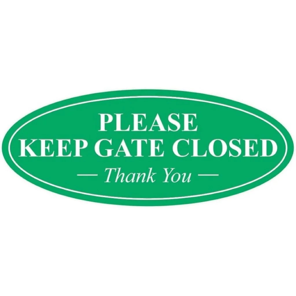 Securun PLEASE KEEP GATE CLOSED Thank You Sign