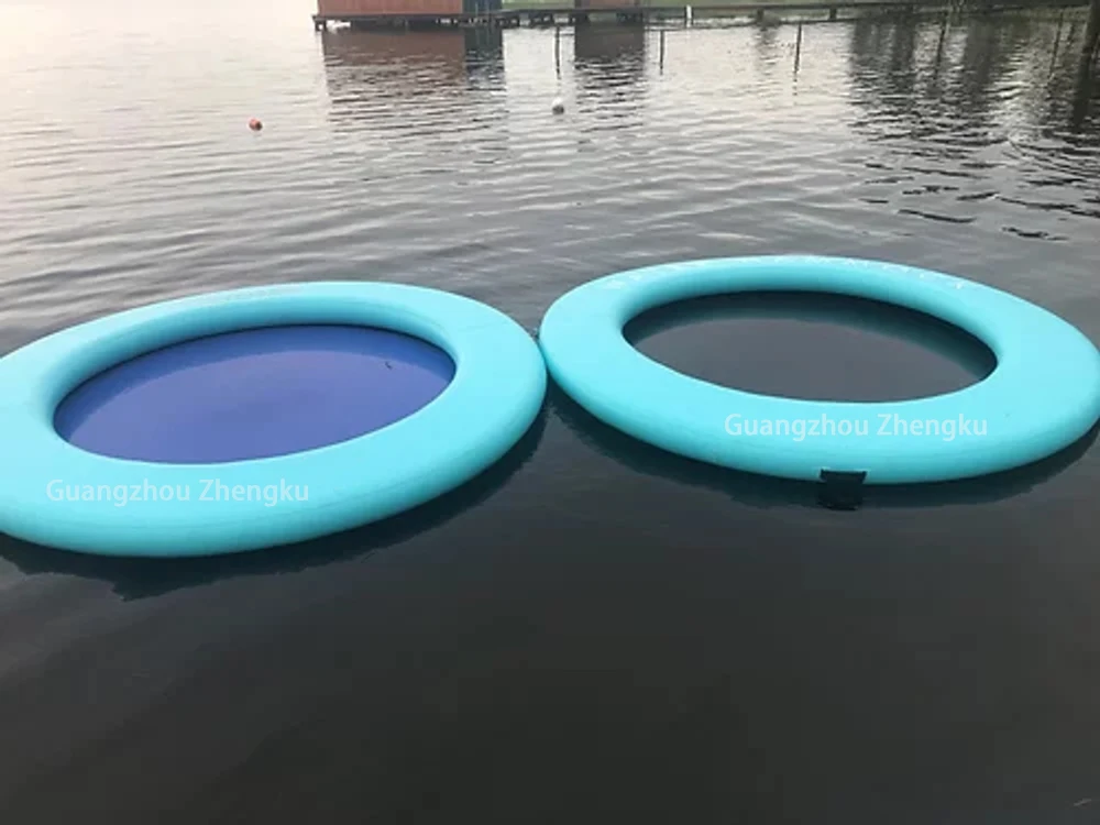 Водный лаундж плавучий док с сетчатым надувным водяным гамаком для моря/озера/бассейна