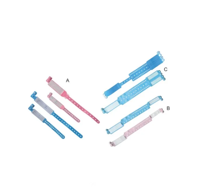 Wholesale Custom Plastic 18Mm Mother Baby Child Hospital Patient Id Bracelet Wristband