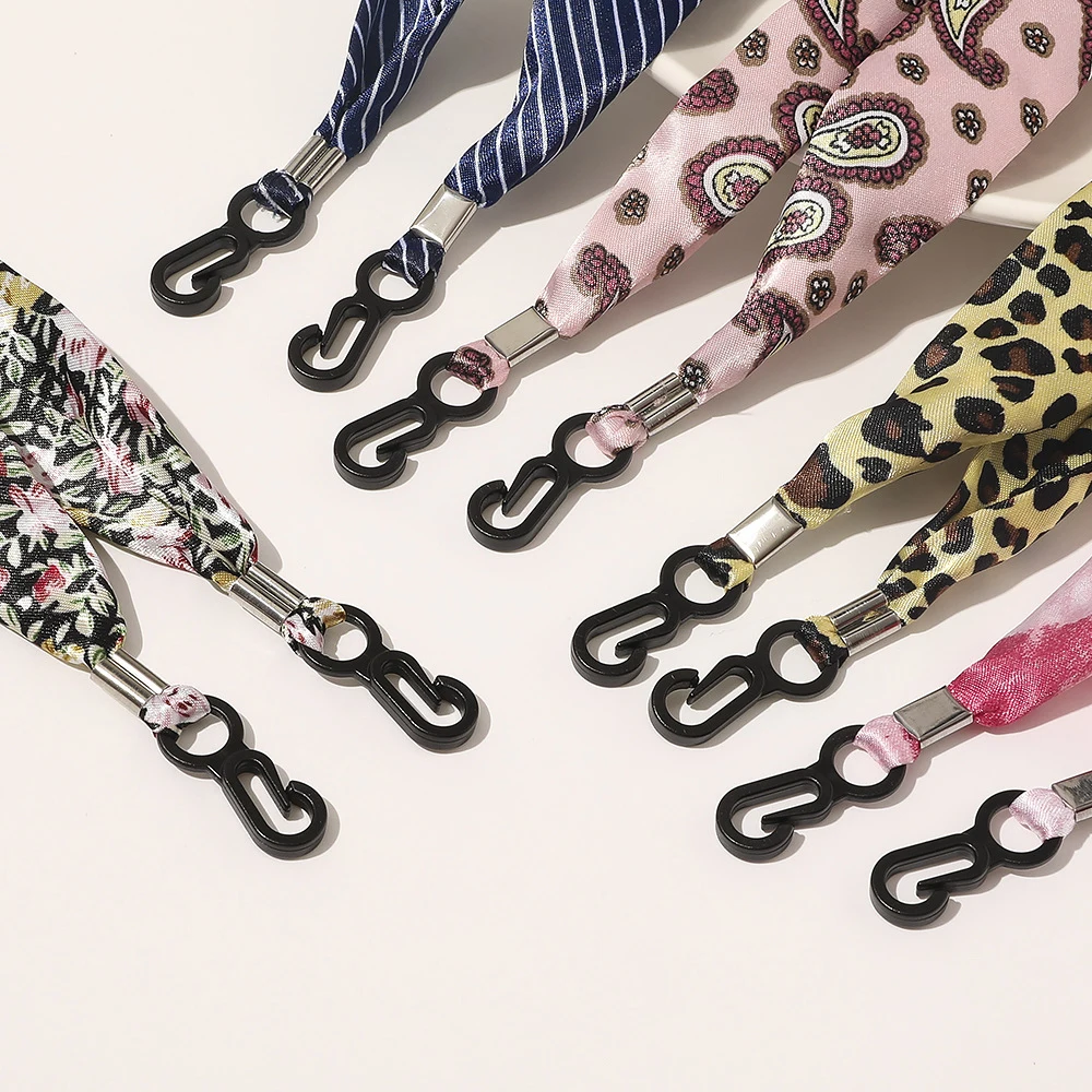 Polyester fabric Face mask Hanging Strap Glasses Hanging Rope Extend Anti Loss Rope glasses face mask chain for women