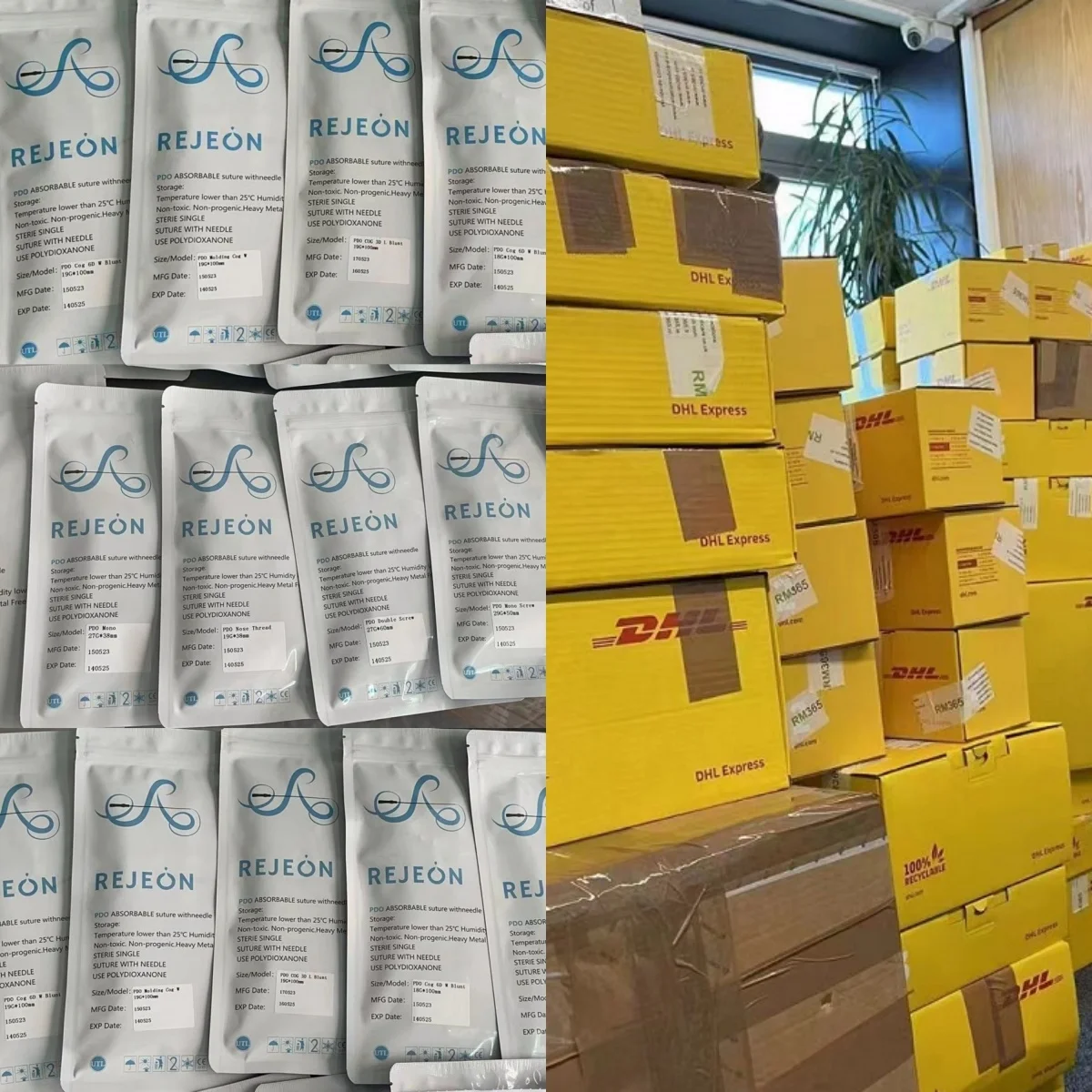 REJEON korea pdo threads molding cog 4d fios pdo thread cones cog w sharp both jaw cheek neck coreanos minerva thread 19g 100mm