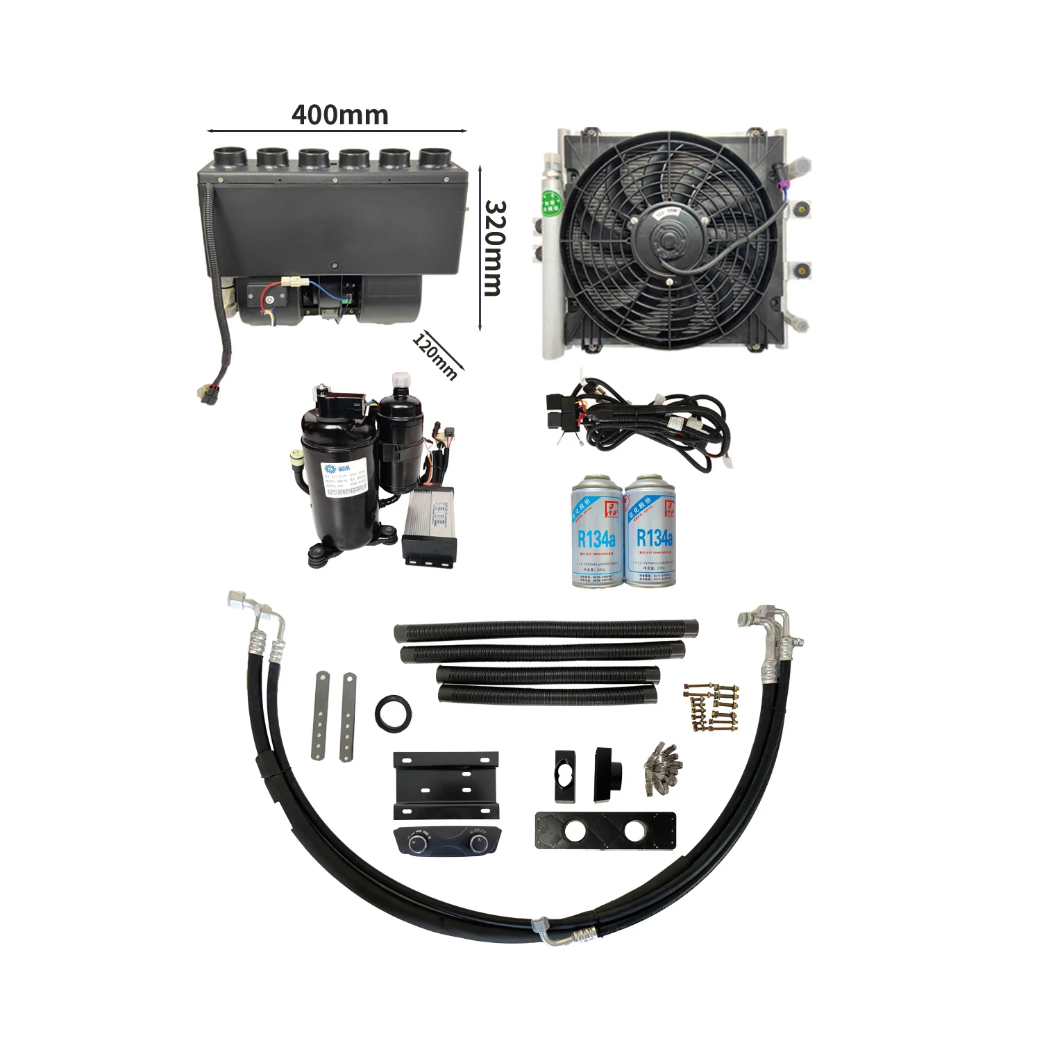 portable car air conditioner 12v for electric cargo tricycle