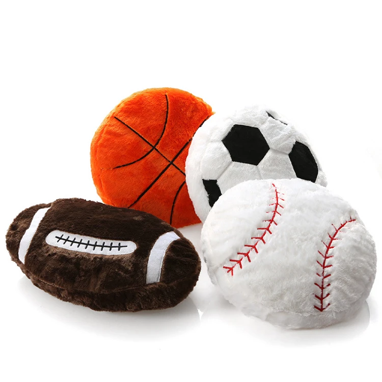Superior Quality Sport Ball Shape Baby Age 10 Boy Toys Plush Animal Pillow
