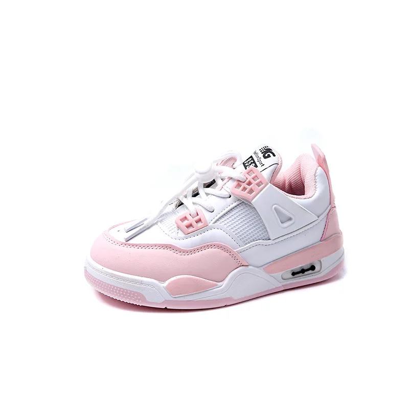 Retro High Top Quality Basketball Style Customizable Running Shoes Multi Color Kids Shoes Breathable Girl Shoes