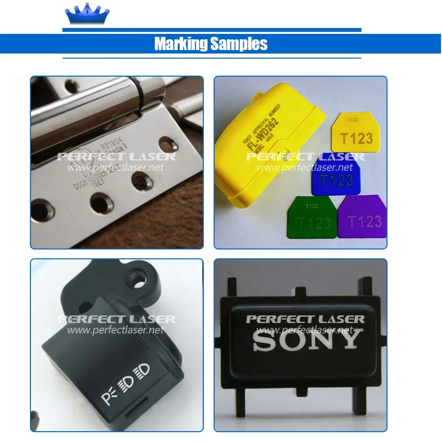 Perfect Laser 20W Industrial Built-in Computer Mini Desktop Hardware Jewelry Button Fiber Laser Engraver Marking Etching Machine