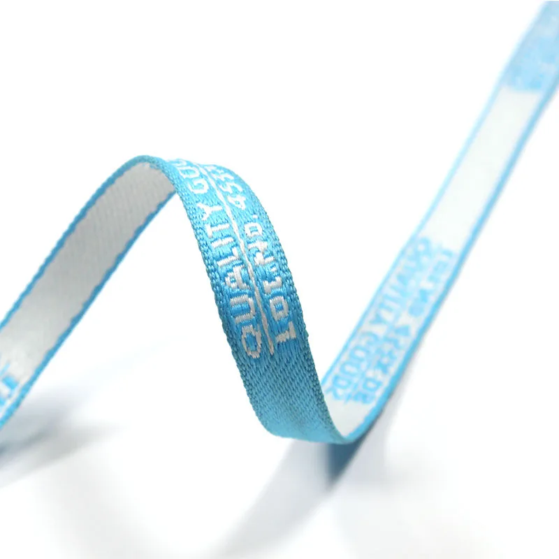 Custom woven tape cotton webbing strap trimming jacquard ribbon for shoulder strap