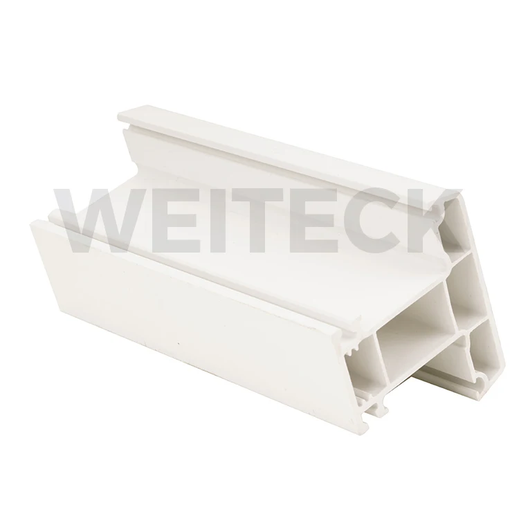 White Extrusion uPVC Profiles Plastic Door and Window