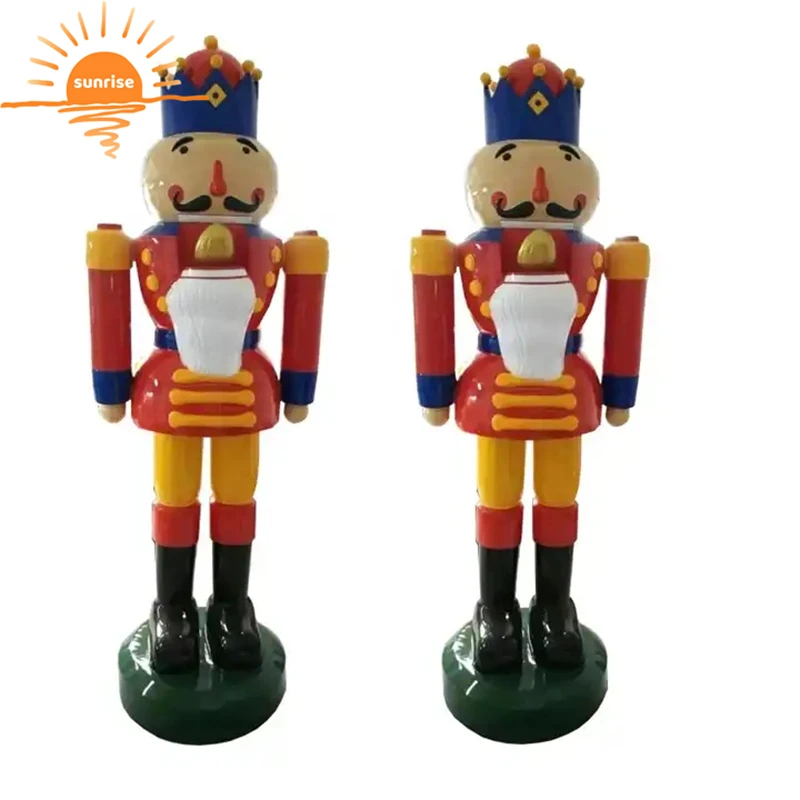 Best Selling Christmas Products Fiberglass Christmas Nutcracker Life Size Toy Soldier The Nutcracker Figure