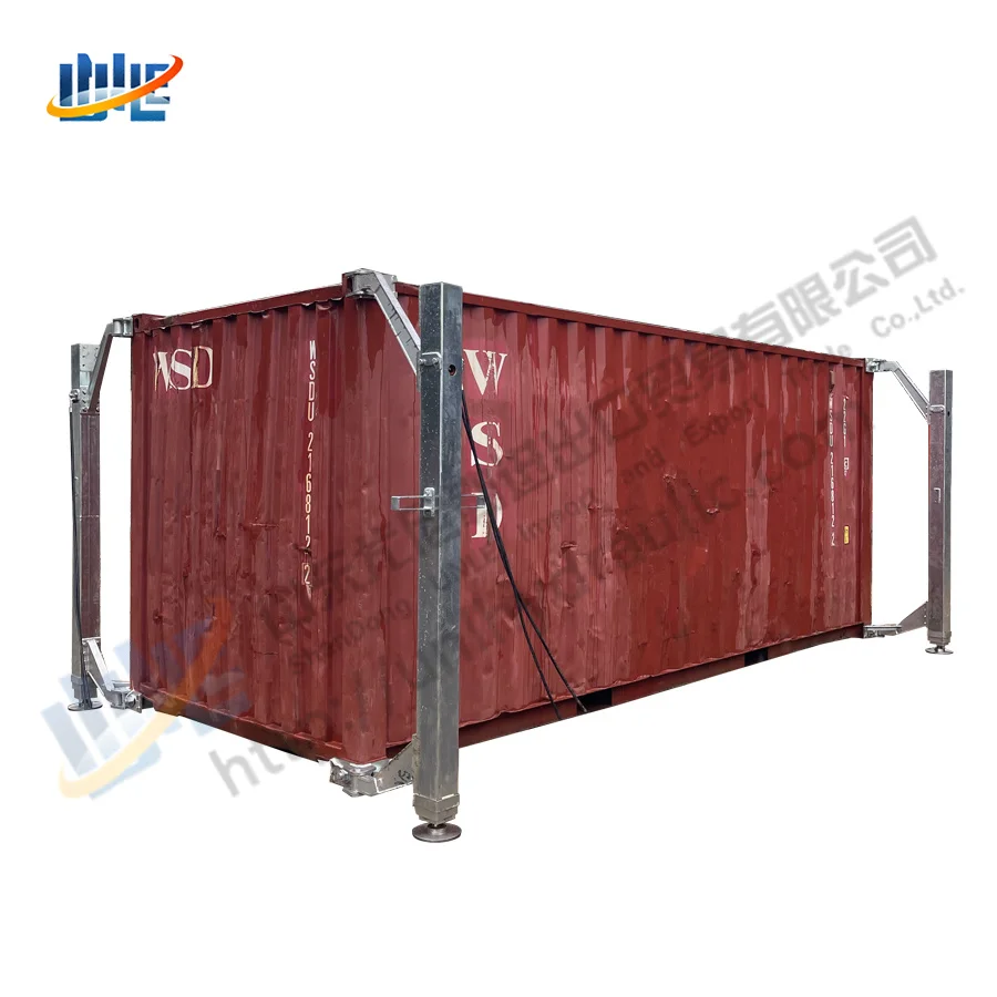 30 ton four support legs shipping container off the truck stand lift system