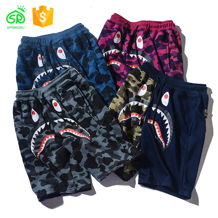 
Korean Style Camouflage Summer Loose Cotton Shorts Custom Board Shorts Men 