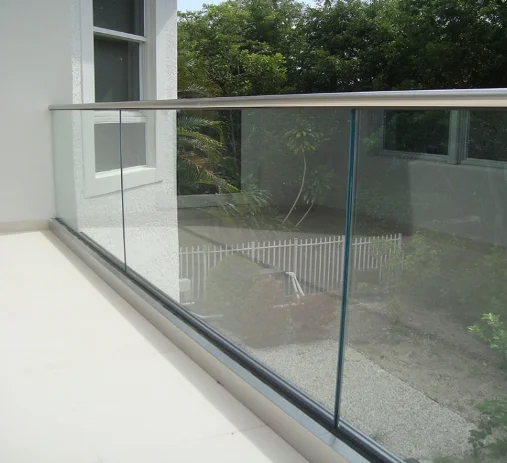 Low Price and High Quality Customized Glass balustrade frameless glass aluminium profile balustrade u channel price per meter