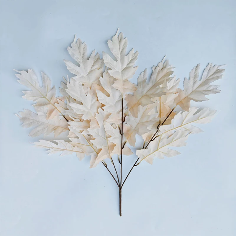 Artificial wall decoration plastic leaf bundle home and office decor simulation tropical leaves greenery artificial leaves bunch