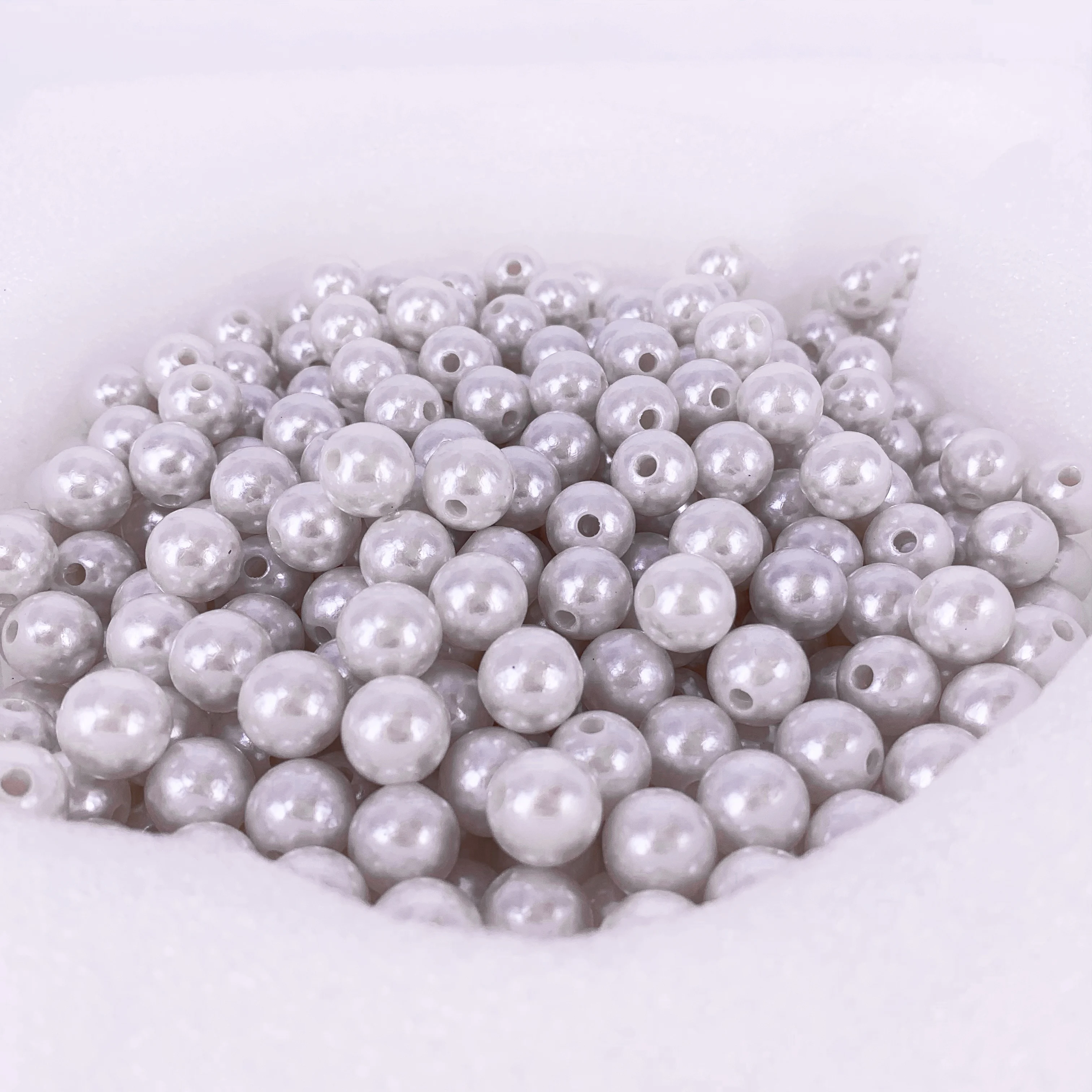 
Cheap ABS Imitation Plastic Pearl Loose Beads With Hole 
