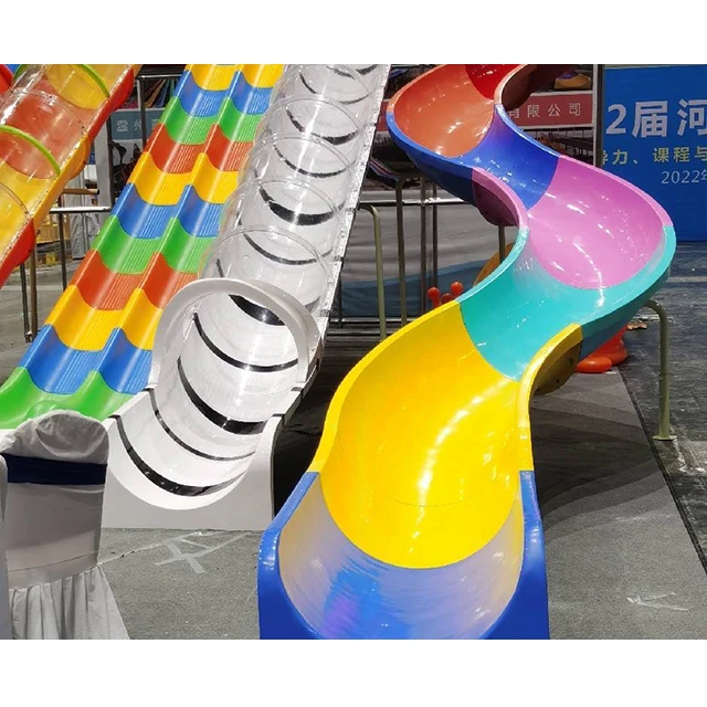 Bright Color Strong Water Resistance And Durable Commercial Version Children Playground Genuine Guarantee FRP Slide For Kids