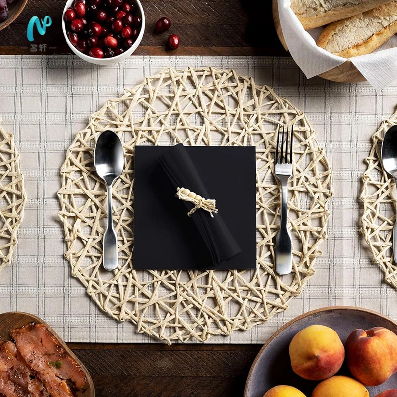 personalized beverage lunch dinner napkins compact fold napkin cocktail airlaid napkins design for wedding