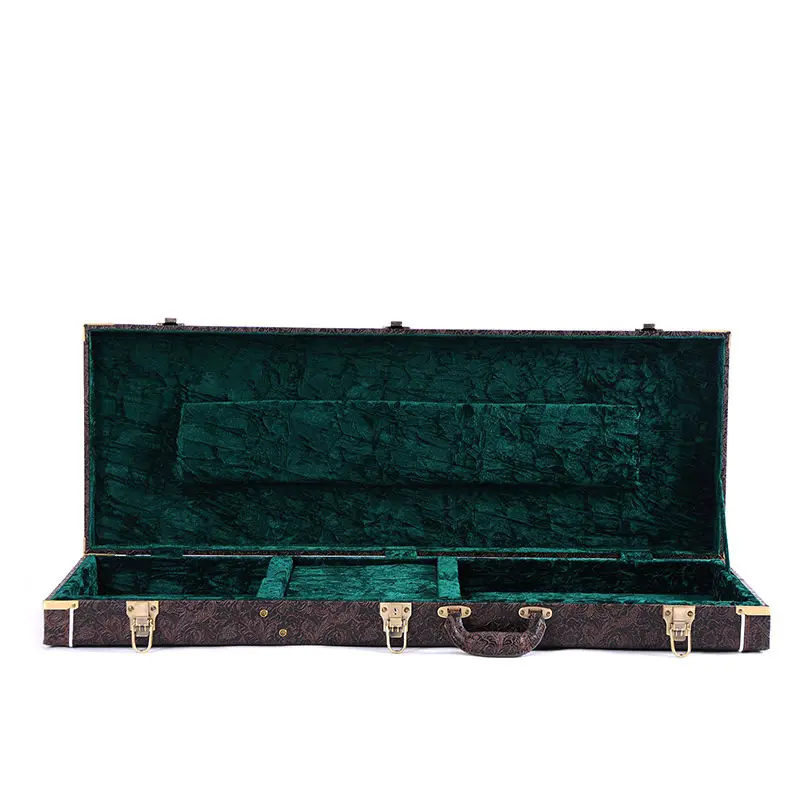 Best Sellers Guitar Pick Holder Case Flower Pvc Leather Acoustic Bass Guitar Hard Case