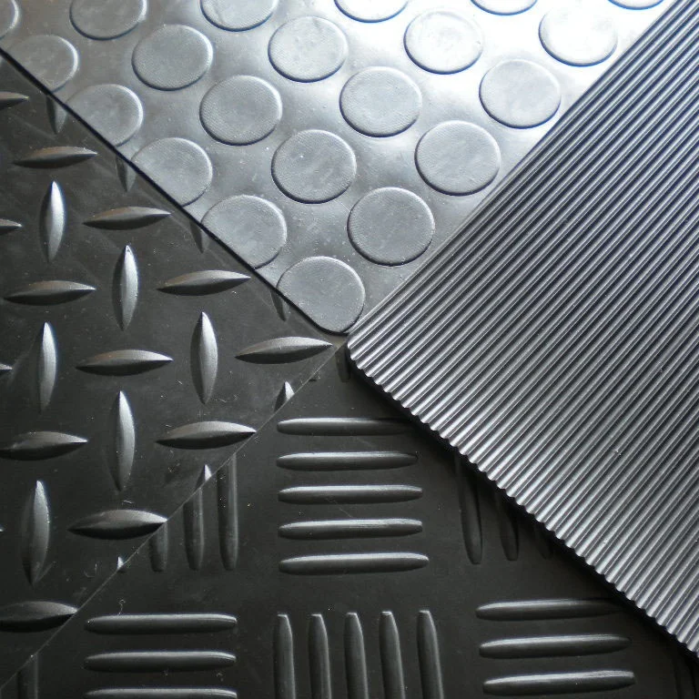 wide ribbed rubber sheets