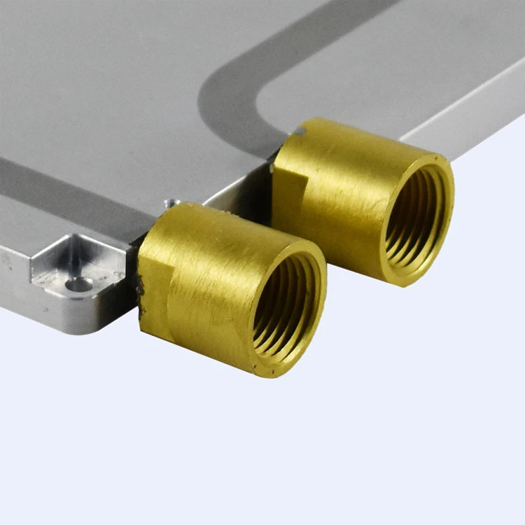 
Hardware Assy Manufacture Aluminum Plate Copper Tube Pipe Joint for Liquid Cooling System 