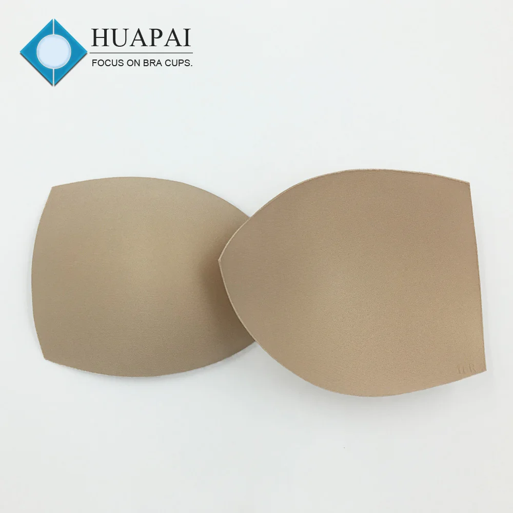Huapai wholesale Underwear Accessories Sponge with Polyester customizable fabric sports bra cup for yoga