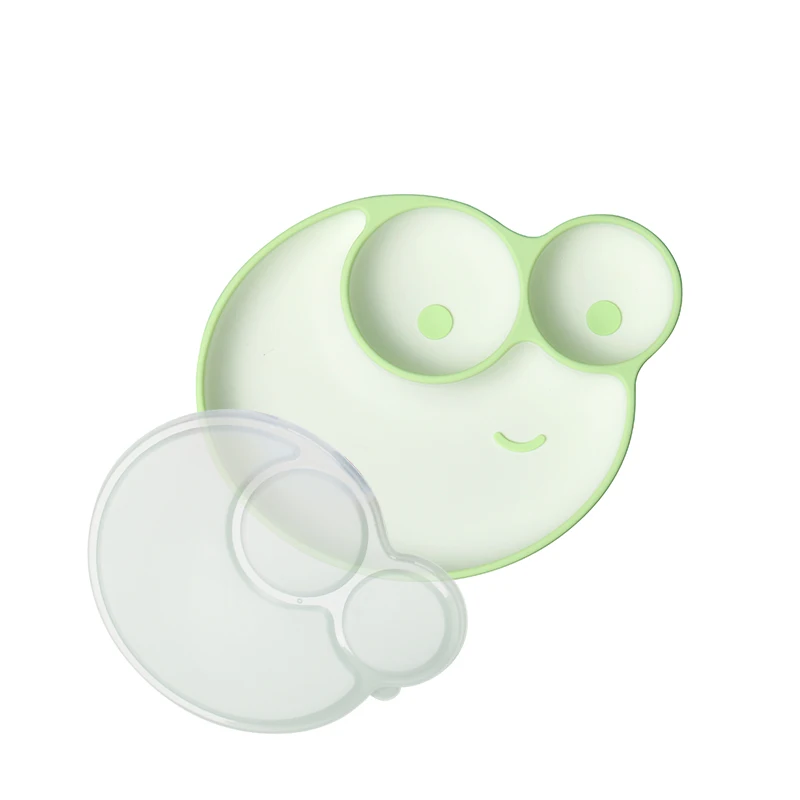 Cartoon Silicone Baby Divided Suction Plate Dish Placemat Bowl for Toddler Infant Children