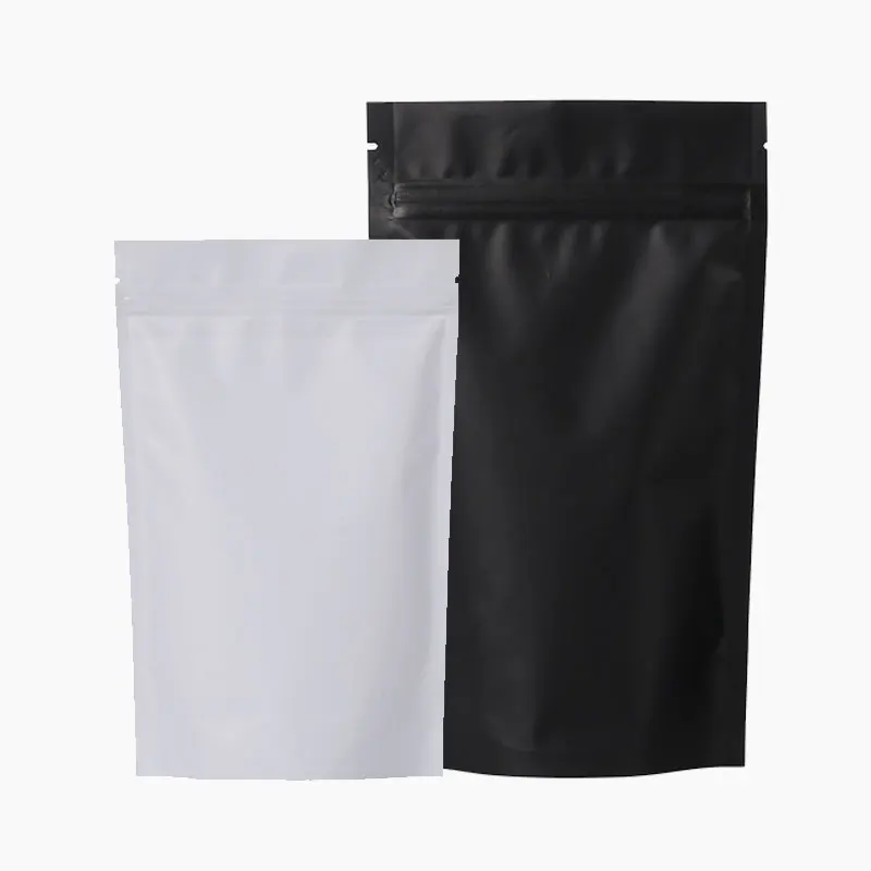 Packaging Laminated Black Coffee Moisture Proof Kraft 500g 1kg Ecofriendly Black Ziplock Packing Green Packaging Coffee Tea Bags