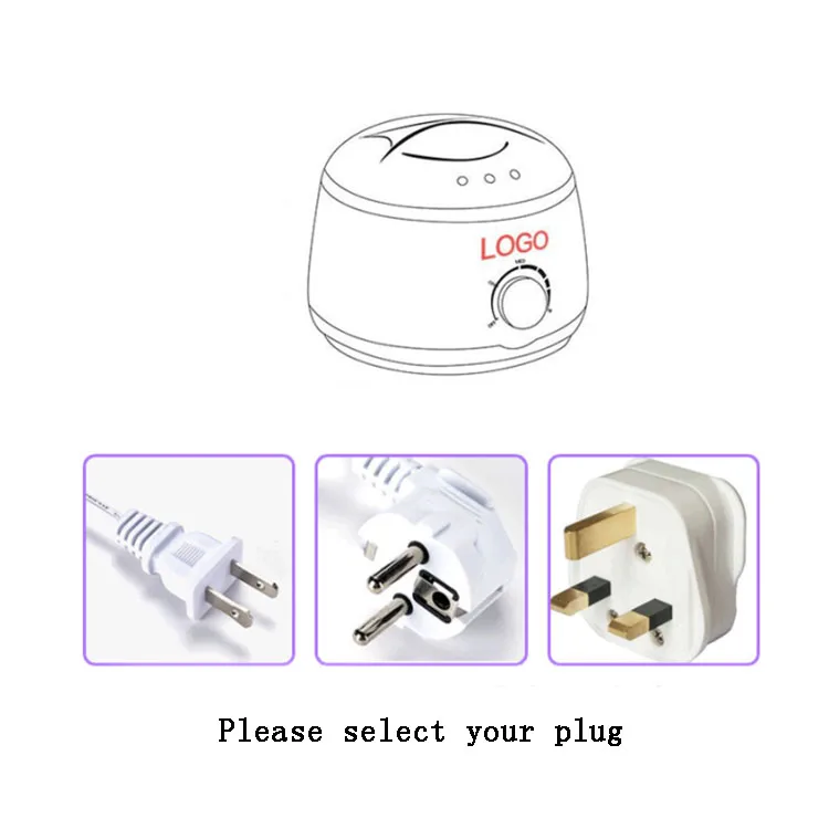 Factory supply customized wax kit paraffin wax heater machine wax beans warmer wooden spatula natural hair removal