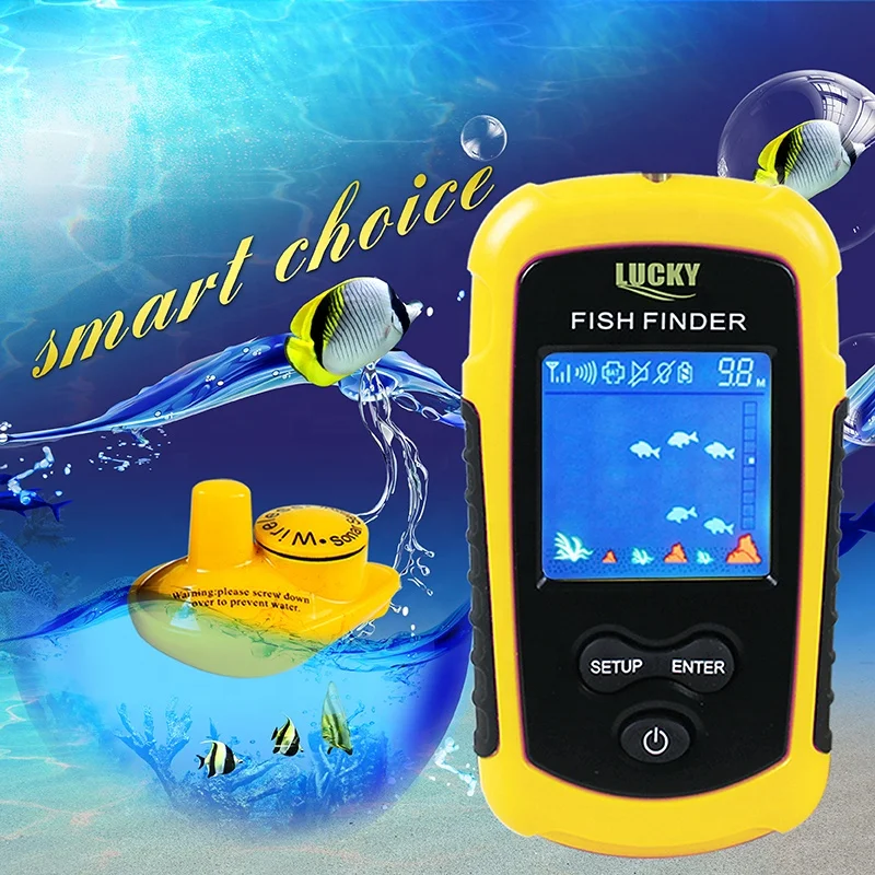 Lucky Colorful Wireless Sonar Fish Finder  Portable Fish Finder FFW1108-1