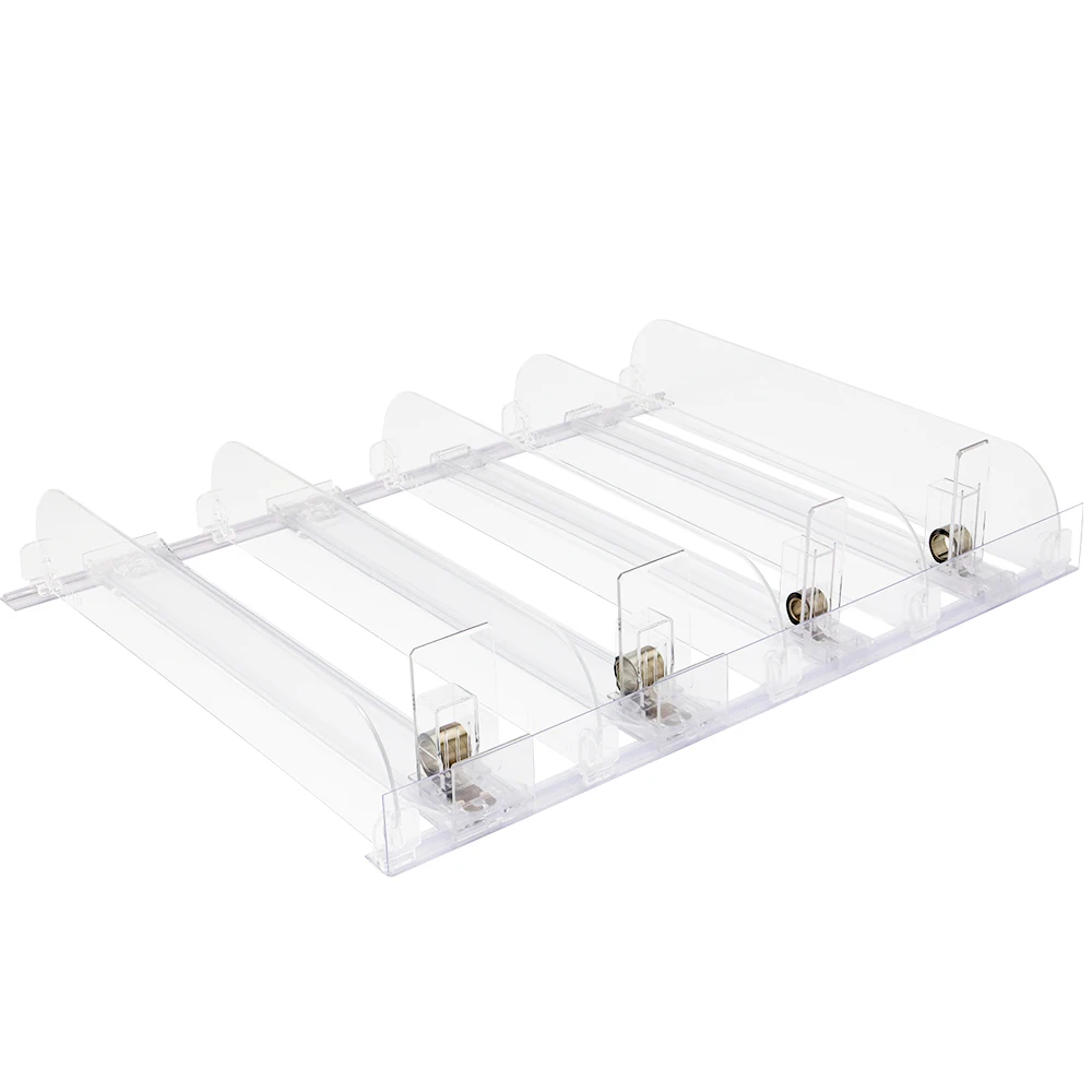 Cigarette Stand Hot Sale Drink Can Organizer Tray Display Shelve Automatic Can Spring Loaded Pusher system Tobacco Shelf Pusher