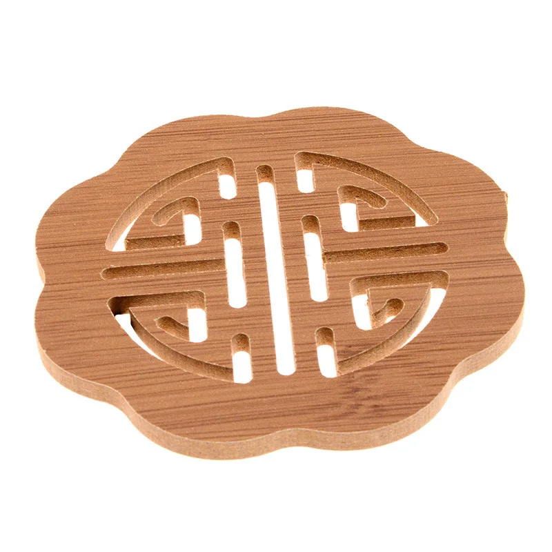 Square Round Bamboo Wooden Coasters for Drinks
