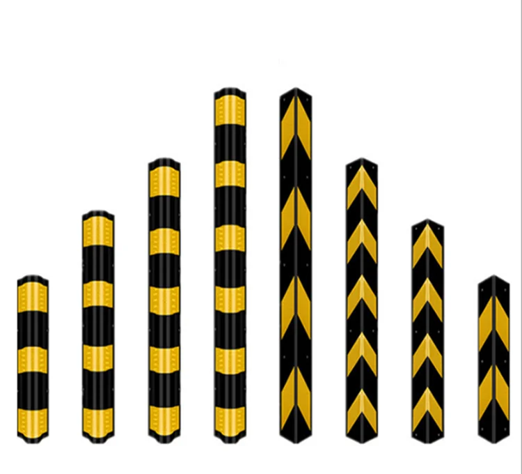 100cm height right angle rubber edge protector rubber parking guard rubber wall corner guard