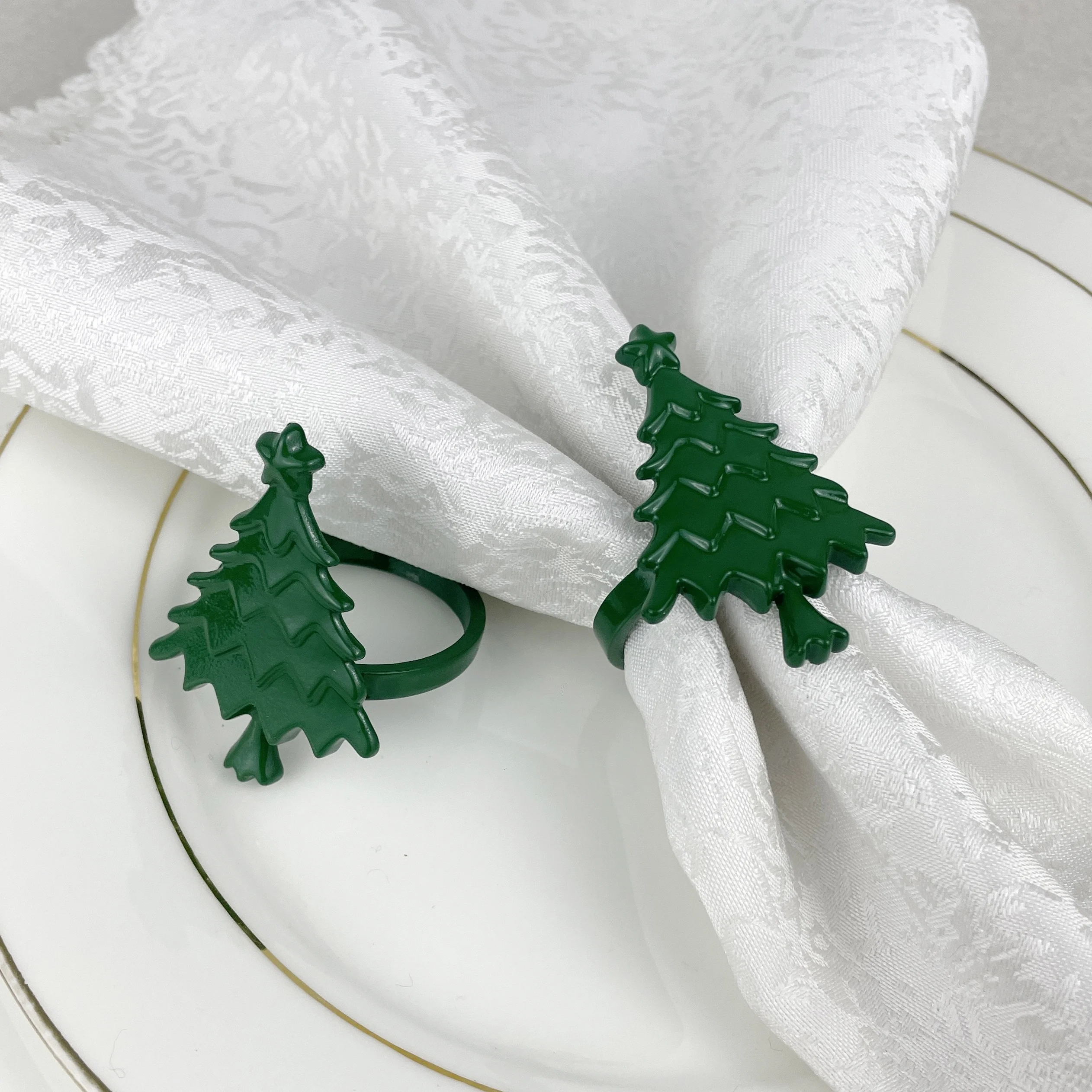 cheap and simple christmas tree napkin ring