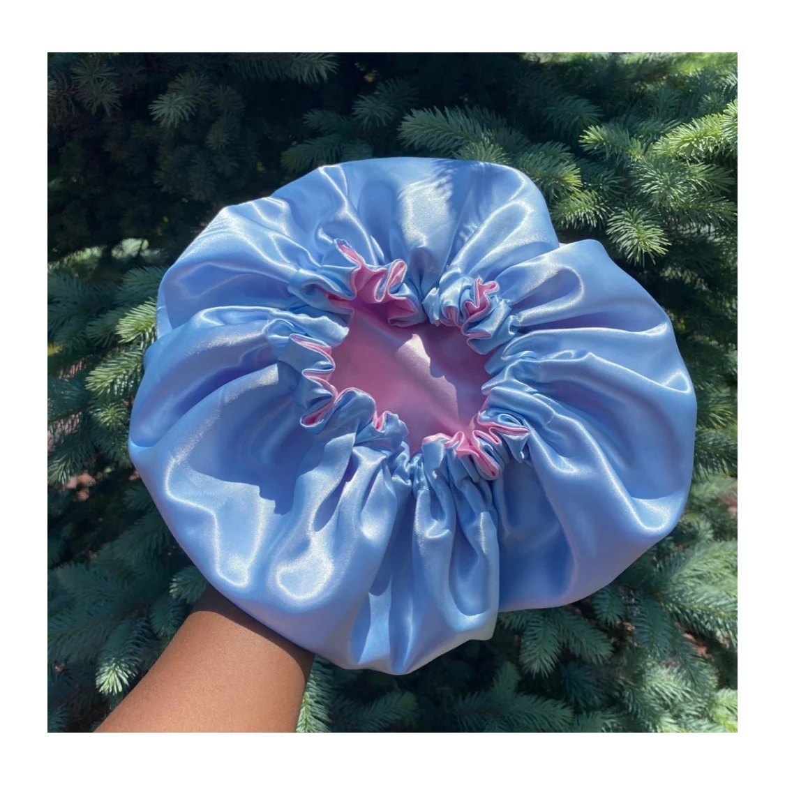 Популярный двусторонний головной убор с логотипом mommy and me, большие головные уборы, регулируемая атласная шелковая шляпа