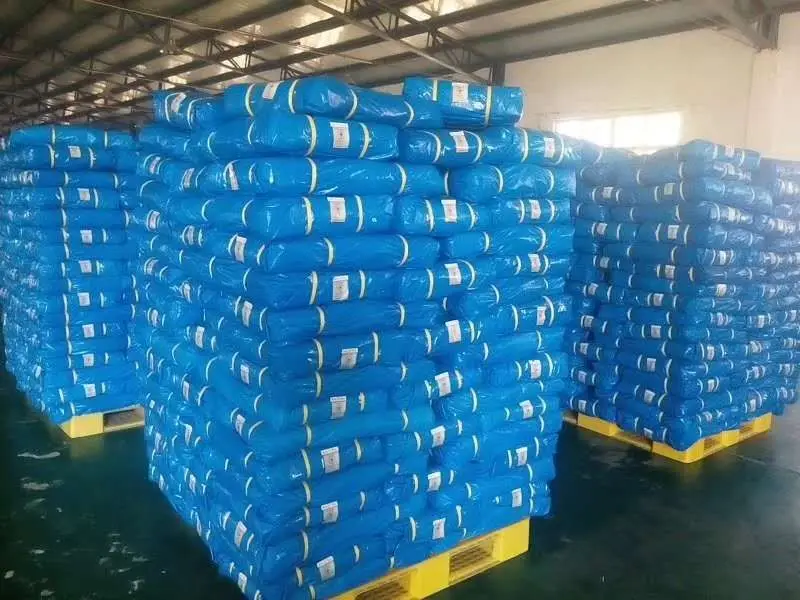 Hot Selling UV Resistant Poly Tarps blue color Waterproof pe tarpaulin