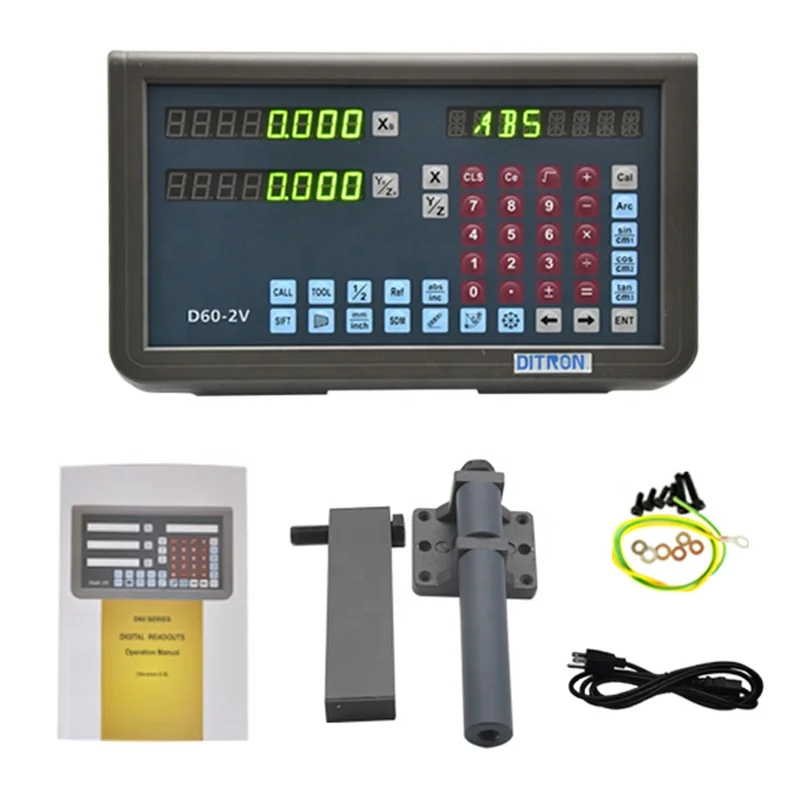 DITRON 2/3 Axis Metal Case  Dro Digital Readout Display Electronic Measuring Instrument for Milling Lathe Machine
