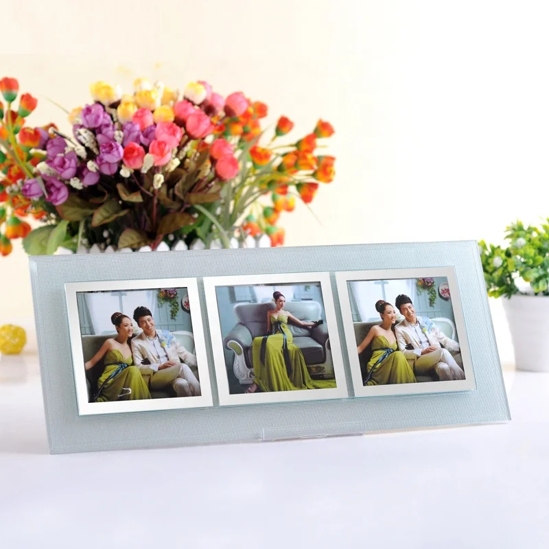 Simple Acrylic Frosted Custom Square Crystal Photo Frame Crystal Glass Frame