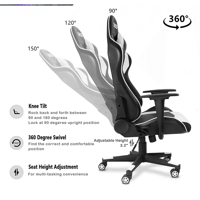 Cheap Price Custom Deals PU Leather Scorpion Pro Black and Red Office Gamer Gaming Chair for Computer PC Game