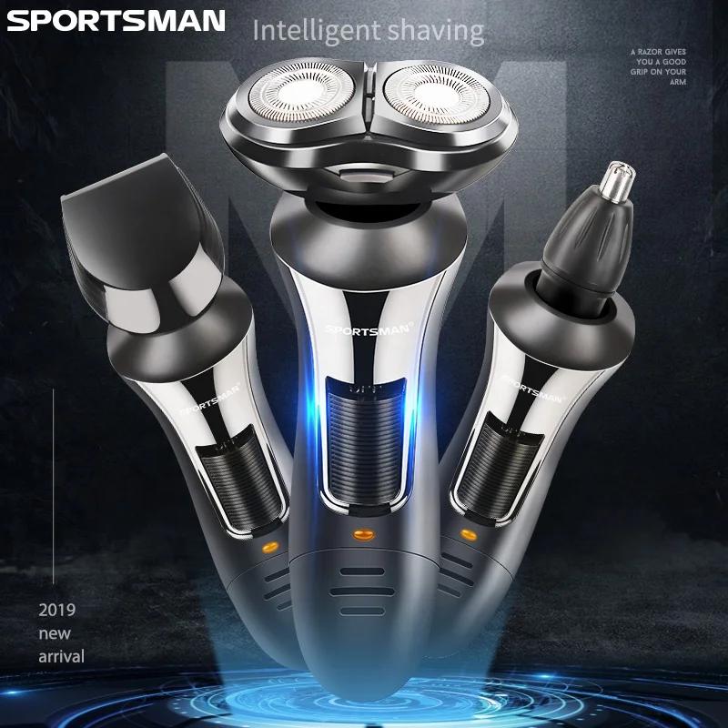  Многофункциональный мужской триммер для волос 3 в 1 электробритва SPORTSMAN 536 новый дизайн
