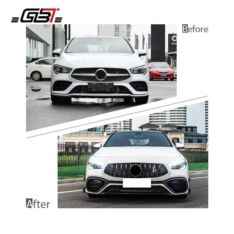 GBT Mercedes Cla Conversion kit For Benz Cla 250 Facelift Upgrade Front Bumper Sport Model