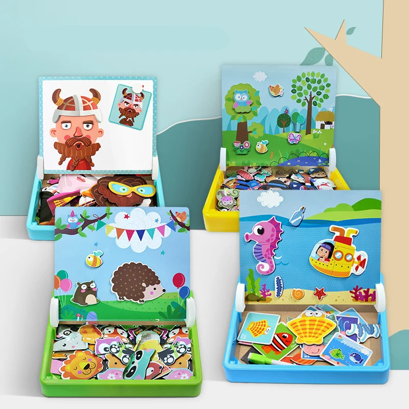 New Design Intellectual Development Magnetic Mini Wooden Multi Board Game