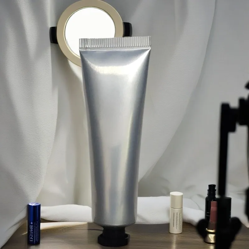Free Sample 30ml Empty Collapsible Aluminum Cosmetic Hair Color Hand Cream Packaging Tube With Eco Friendly Aluminium Lid