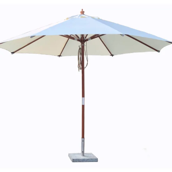 outdoor wood sun garden parasol umbrella cafe patio garden umbrellas