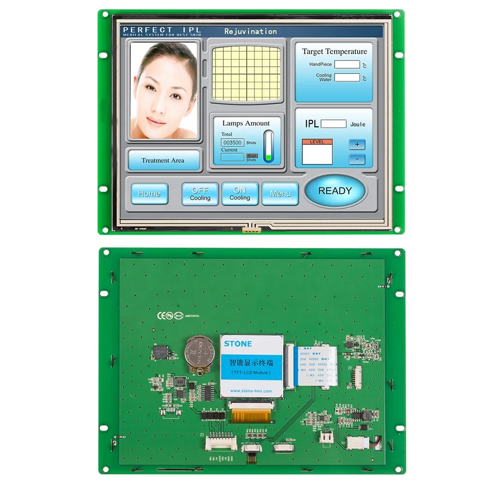 3.5 4.3 5 5.6 7 8 10.1 10.4 inch Embedded TFT LCD Display 800x600 STONE Touchscreen HMI Controller