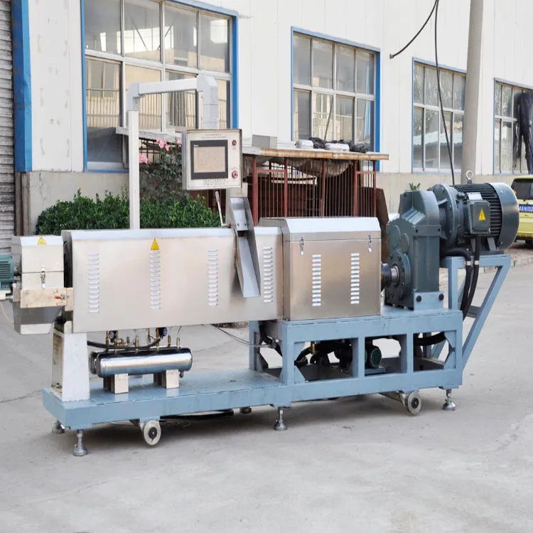 High Quality Cheese Ball Snacks Food Making Machine Suppliers Corn Double Screw Extruder for Cheese Ball