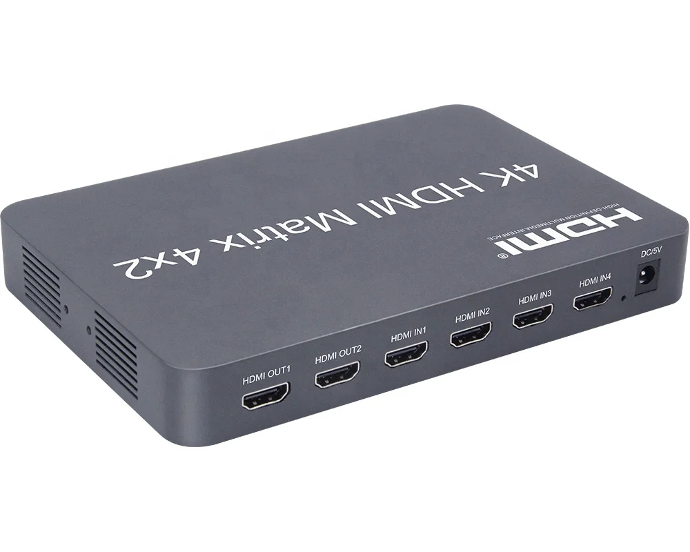 
1.4V 4Kx2K HDMI Matrix 4x2 with audio output 