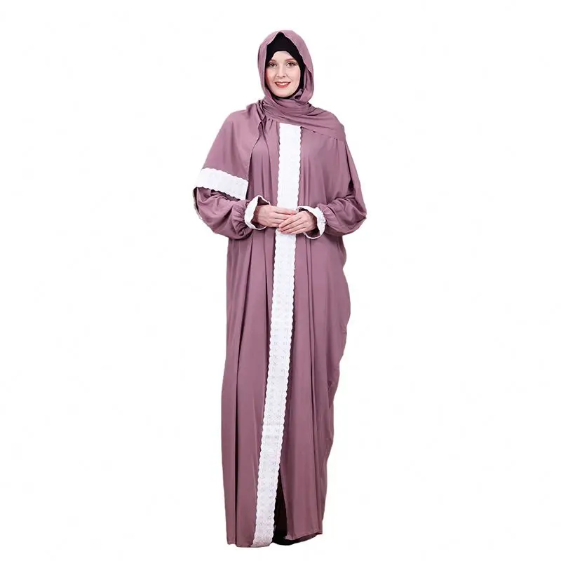 Vetements Islamiques Ethnic Loose Abaya Women Elegant Suit Islamic Clothing Top And Pants Long Muslim Dresses