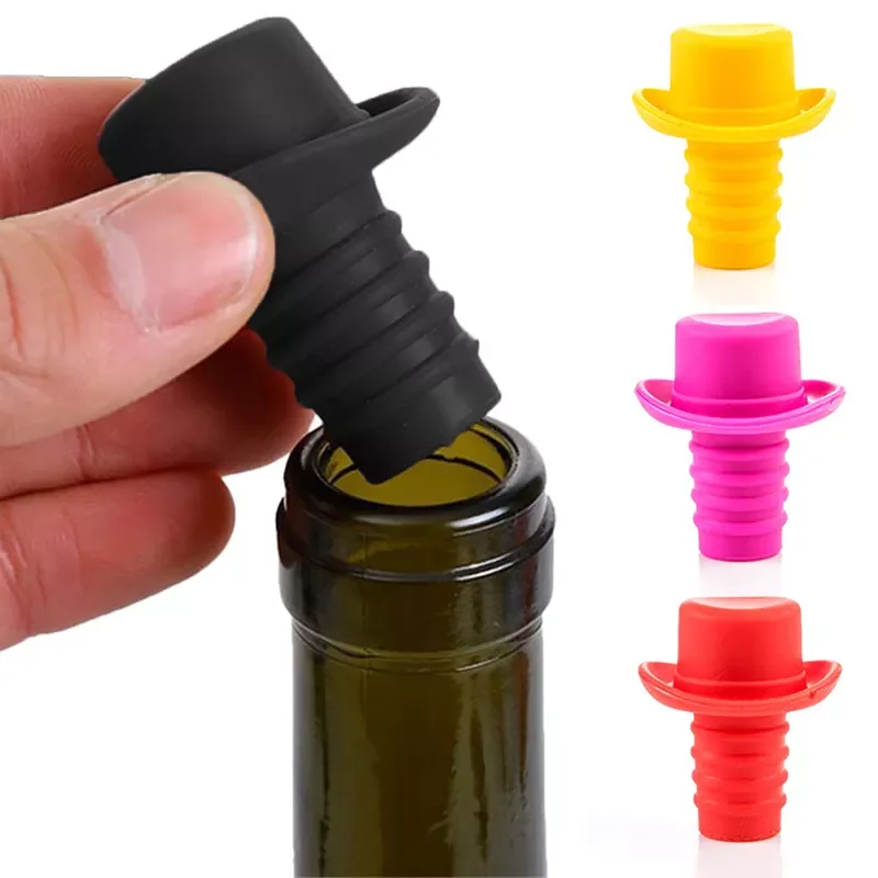 Silicone Bottle Stopper For Bottles Wine Cork Wine Pourer Stopper Bottles